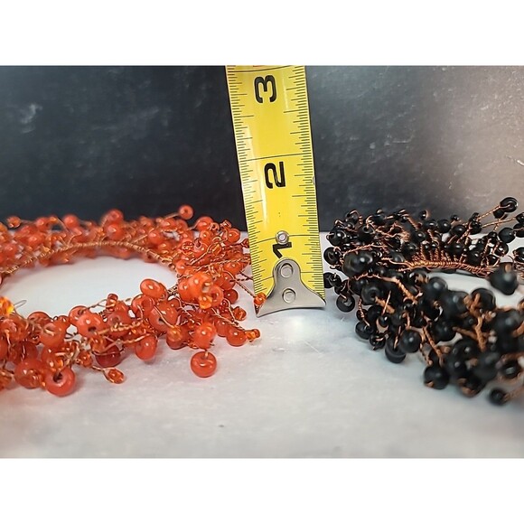 E18HTEEN KARAT Beaded Candle Ring Wreath Set - Picture 5 of 10